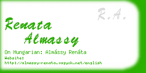 renata almassy business card