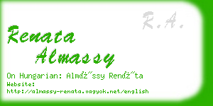 renata almassy business card